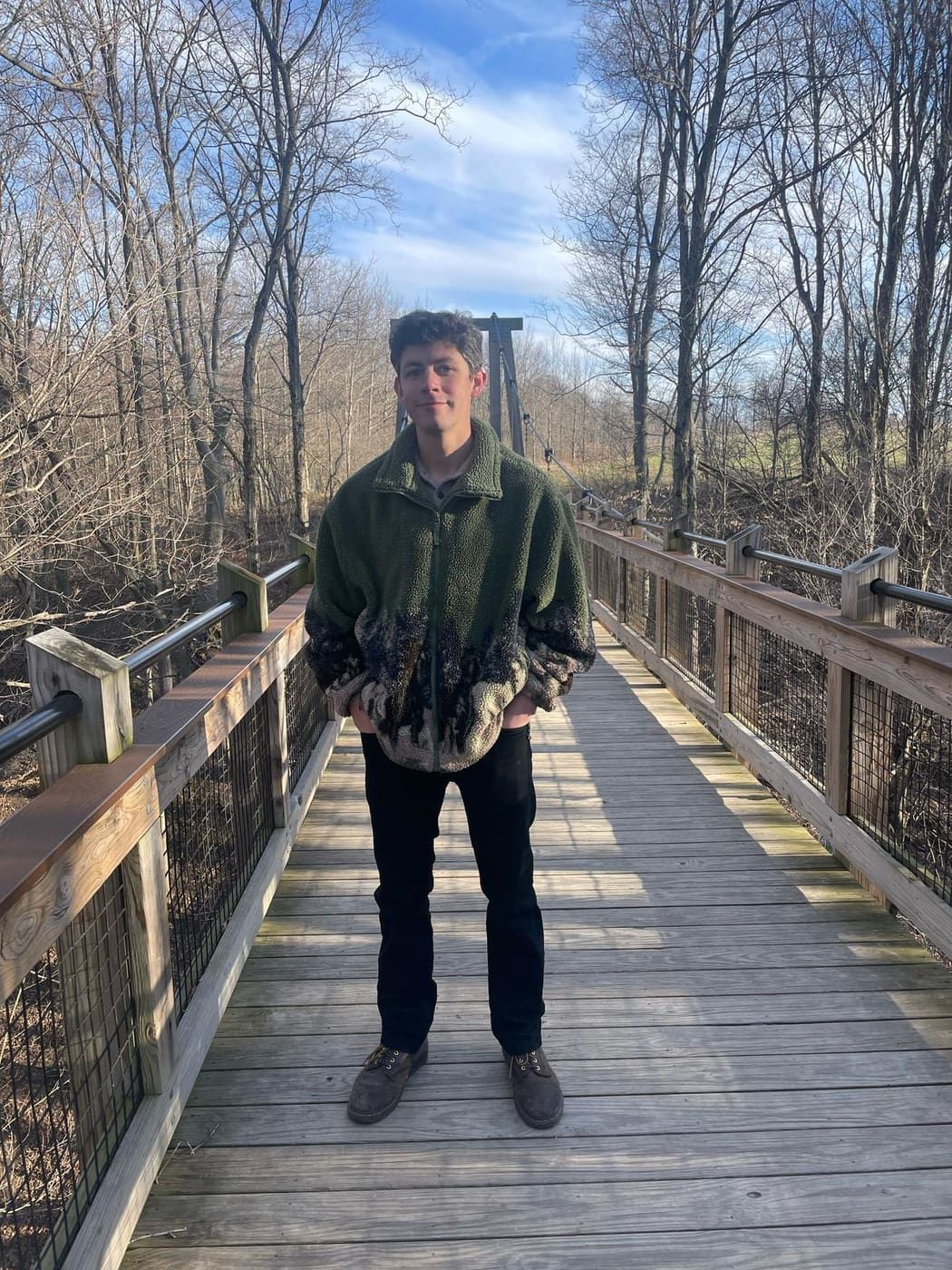 Brandon Baird, consulting forester, in the field